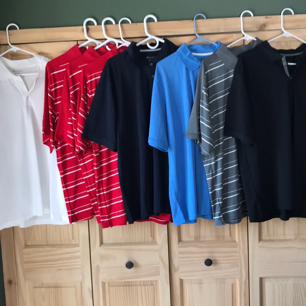 Men’s Champion Large Golf Shirts